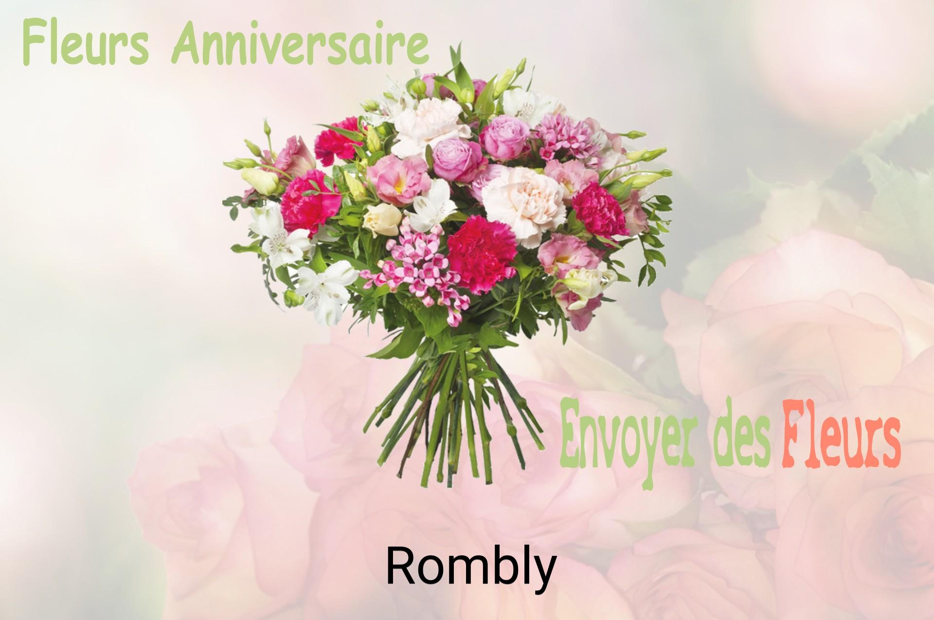 Bouquet de fleurs d’anniversaire livré à Rombly