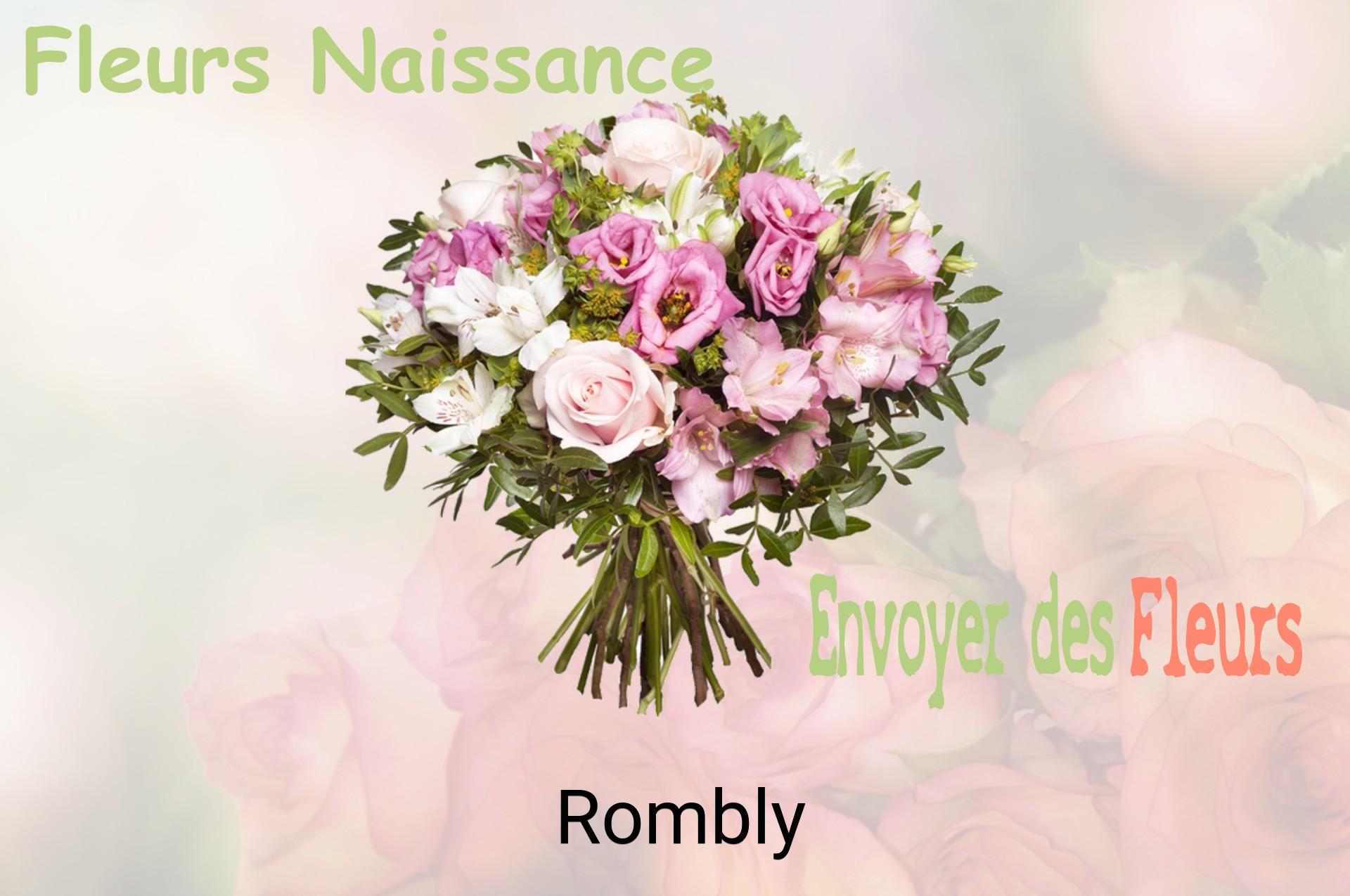 Bouquet de fleurs de naissance livré à Rombly